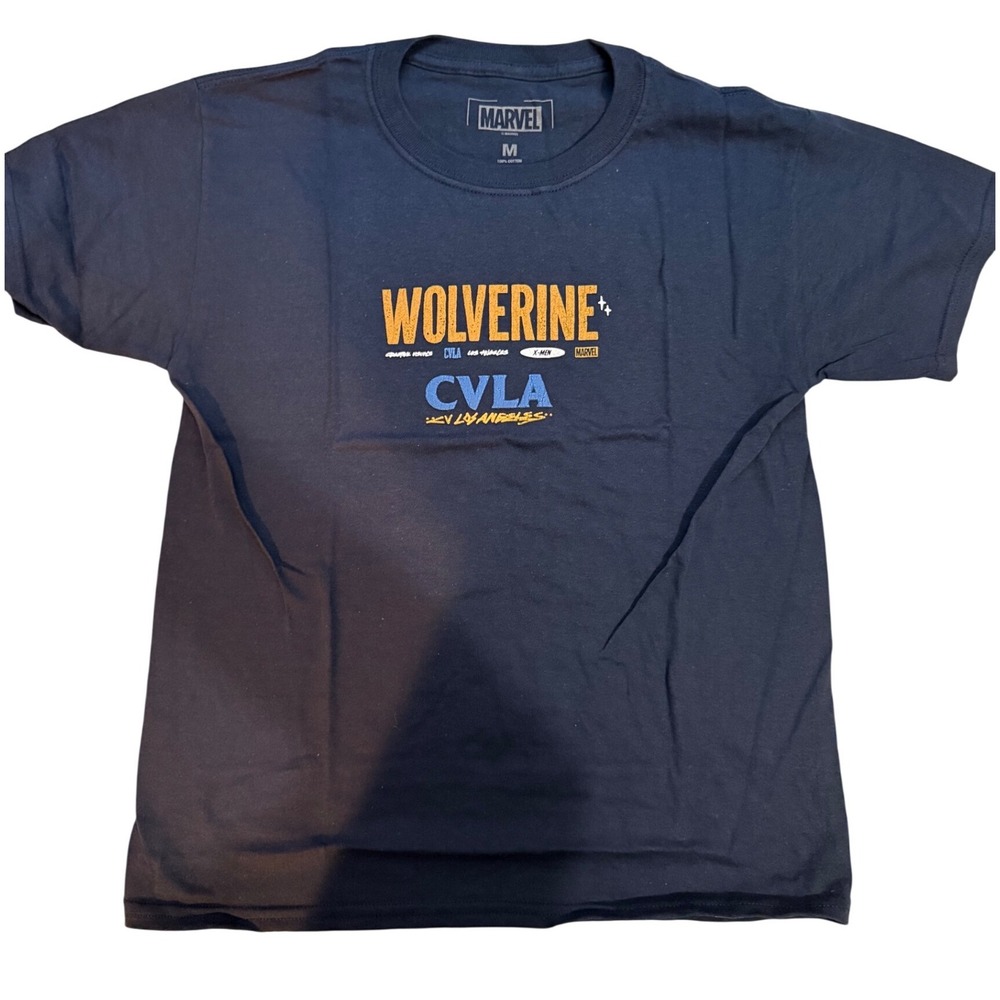 Marvel X-Men Wolverine CVLA Los Angeles Graphic T-Shirt Navy Size M NWOT - Picture 2 of 4